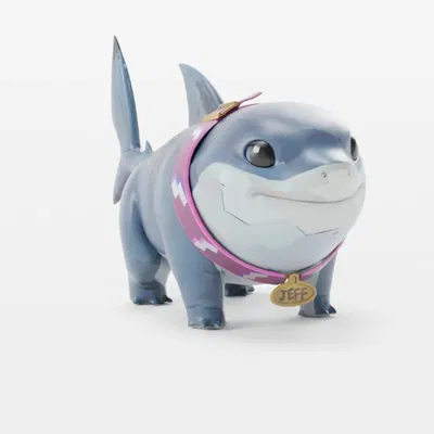 Jeff Cá Mập Đất - Mô Hình 3D Độc Đáo