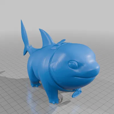 Jeff Cá Mập Đất - Mô Hình 3D Độc Đáo