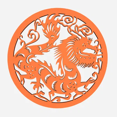 Mẫu Trang Trí Tết Con Rồng 3D - Mang May Mắn Đến Nhà