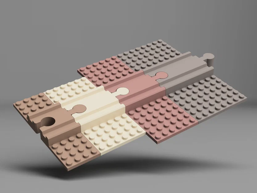 Đường Ray Tàu Hỏa Kết Hợp Bảng LEGO Đa Năng - Image 1