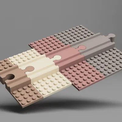 Đường Ray Tàu Hỏa Kết Hợp Bảng LEGO Đa Năng