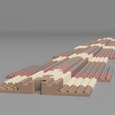 Đường Ray Tàu Hỏa Kết Hợp Bảng LEGO Đa Năng