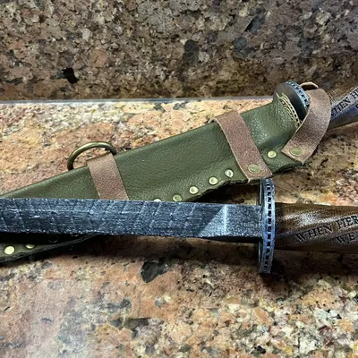 Dao găm rondel LARP in 3D chống đâm xuyên (stab-safe)