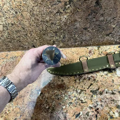 Dao găm rondel LARP in 3D chống đâm xuyên (stab-safe)