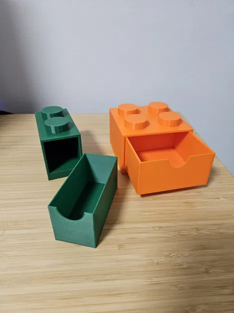 Ngăn kéo để bàn xếp chồng phong cách LEGO (1x2 & 2x2) - Image 3