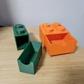 Ngăn kéo để bàn xếp chồng phong cách LEGO (1x2 & 2x2) - Thumbnail 3