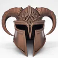 Mô Hình Mũ Bảo Hiểm Sừng Phong Cách Skyrim Miniature - Thumbnail 2