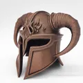 Mô Hình Mũ Bảo Hiểm Sừng Phong Cách Skyrim Miniature - Thumbnail 5