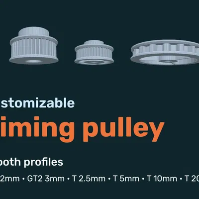 Timing Pulley tùy chỉnh – 6 tooth profile