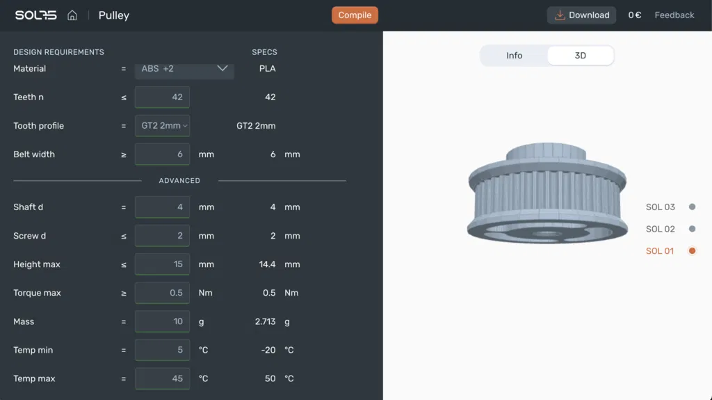 Timing Pulley tùy chỉnh – 6 tooth profile - Image 3
