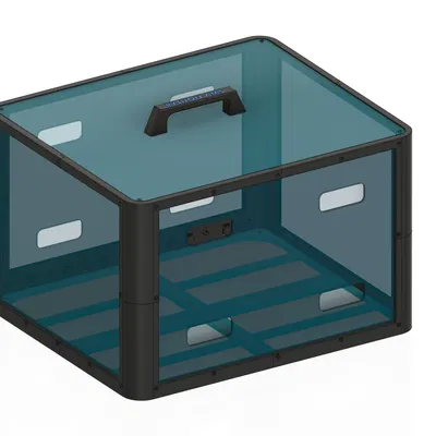 Python - Ultimate Bambu Lab AMS - Enclosure gia nhiệt chủ động (File STEP)