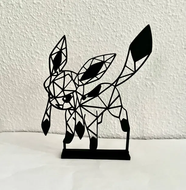 Mô Hình Glaceon Pokemon 3D Hình Học Độc Đáo - Image 1