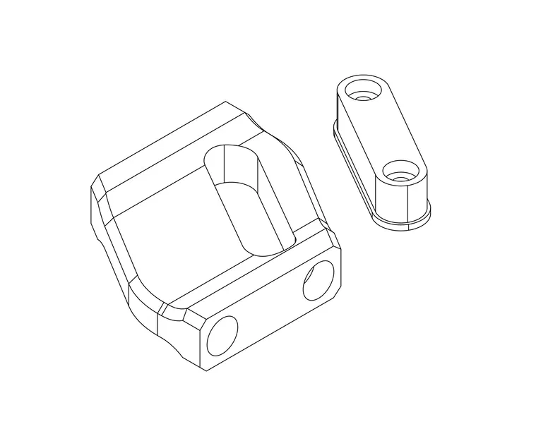 Gá camera DJI O4 Pro cho ImpulseRC APEX EVO (camera mount) - Image 1