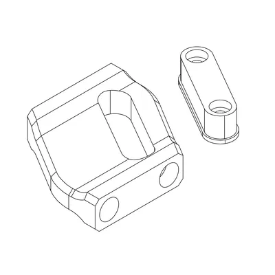 Gá camera DJI O4 Pro cho ImpulseRC APEX EVO (camera mount)