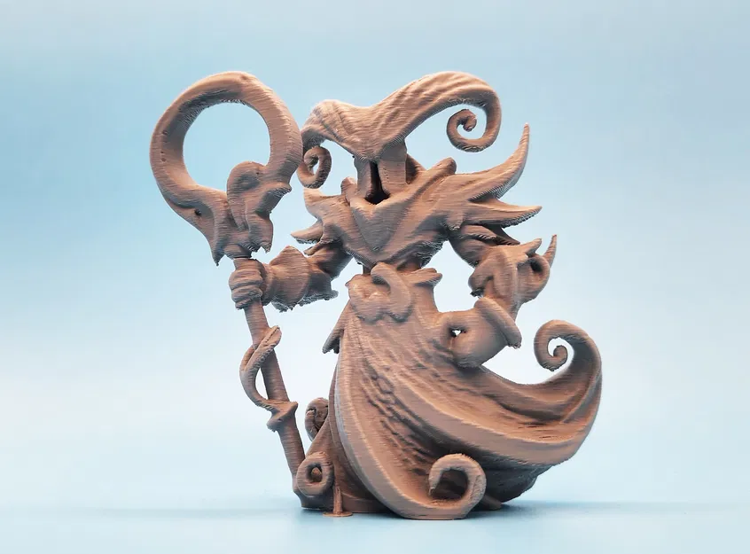 Tượng Pháp Sư Nguyên Tố - Mô Hình RPG 3D - Image 1