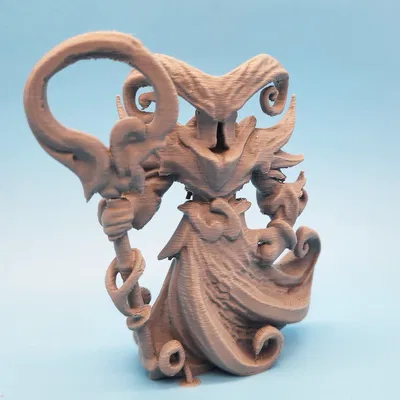 Tượng Pháp Sư Nguyên Tố - Mô Hình RPG 3D