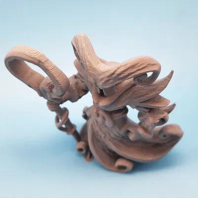 Tượng Pháp Sư Nguyên Tố - Mô Hình RPG 3D