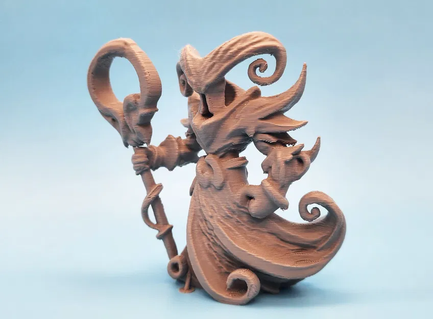 Tượng Pháp Sư Nguyên Tố - Mô Hình RPG 3D - Image 4