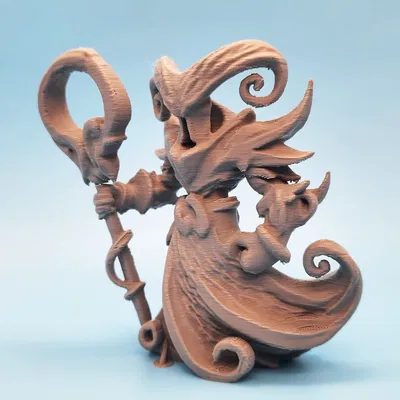 Tượng Pháp Sư Nguyên Tố - Mô Hình RPG 3D