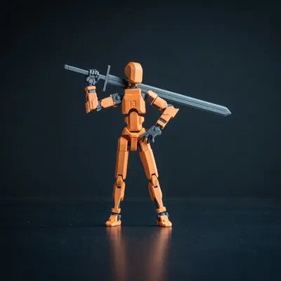 Đại Đao Zweihänder 3D Cho Mô Hình Dummy 13