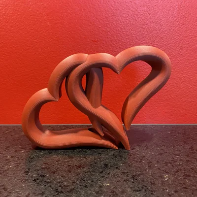 Kệ Hoa Trái Tim Đôi - Trang Trí Valentine Lãng Mạn