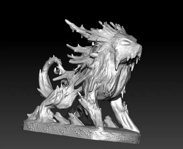Forest Hound: Mô hình Sinh Vật Rừng Nguyên Tố 3D - Image 2