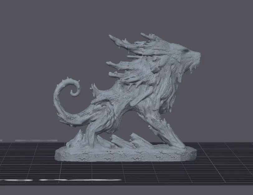Forest Hound: Mô hình Sinh Vật Rừng Nguyên Tố 3D - Image 3