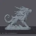 Forest Hound: Mô hình Sinh Vật Rừng Nguyên Tố 3D - Thumbnail 3
