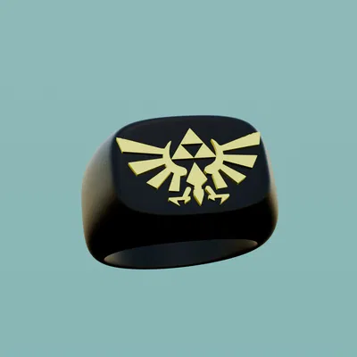 Nhẫn Signet Biểu Tượng The Legend of Zelda - Quà Tặng Game Thủ
