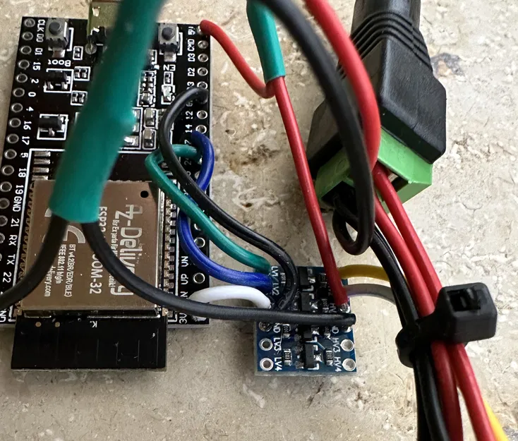 Hộp ESP32 (wroom32) + Level Shifter cho WLED, Neopixel - Image 5