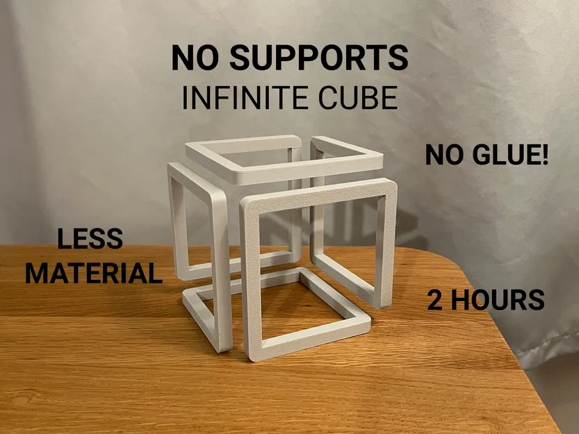 Infinite Cube - Không cần Supports, Không cần keo dán - Image 1