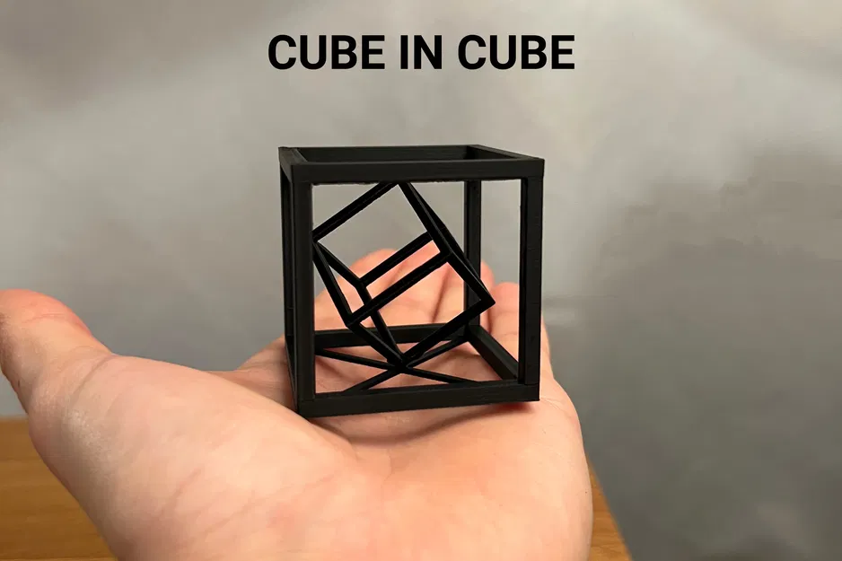 Cube in Cube Decoration – Khối Lập Phương Lồng Nhau Trang Trí - Image 1