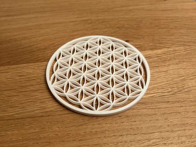 Đế Lót Ly Flower of Life – Nét Mảnh (Fine Lines) - Image 1