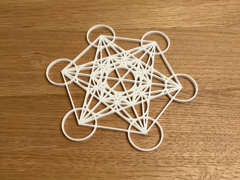 Miếng lót ly Metatron's Cube Coaster 2.0 - Image 1