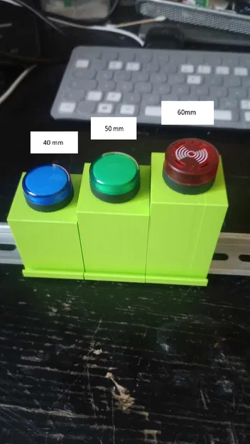 Đế gắn đui đèn cho TH35 DIN Rail (TH35 DIN Rail Lamp Holder Base) - Image 2