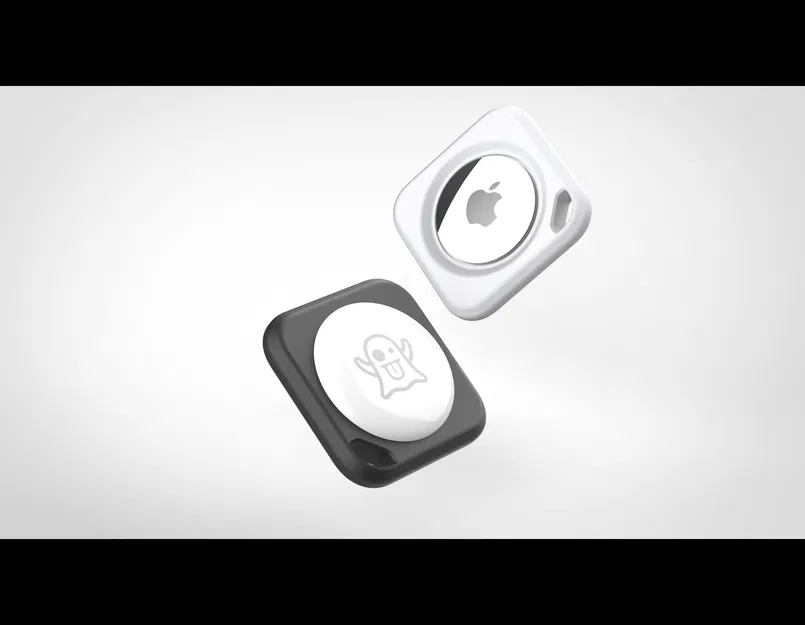 New Square Air Tag Secure Holder – Giá đỡ AirTag vuông gắn key ring - Image 1