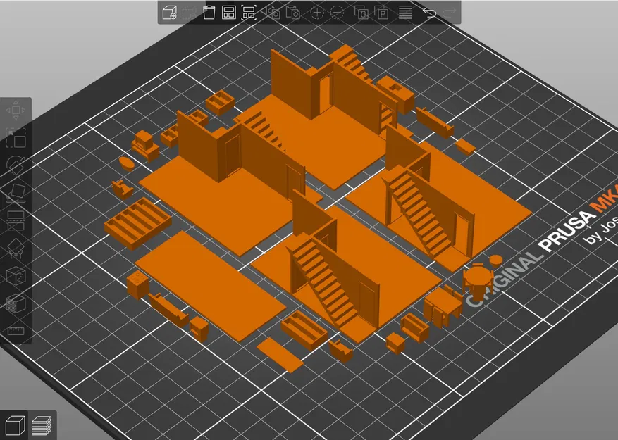 Mô hình nội thất nhà phố Hà Lan tỷ lệ 1:87 H0 - Image 1