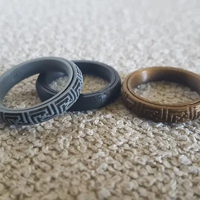 Nhẫn Fidget In 3D Nhiều Họa Tiết Độc Đáo