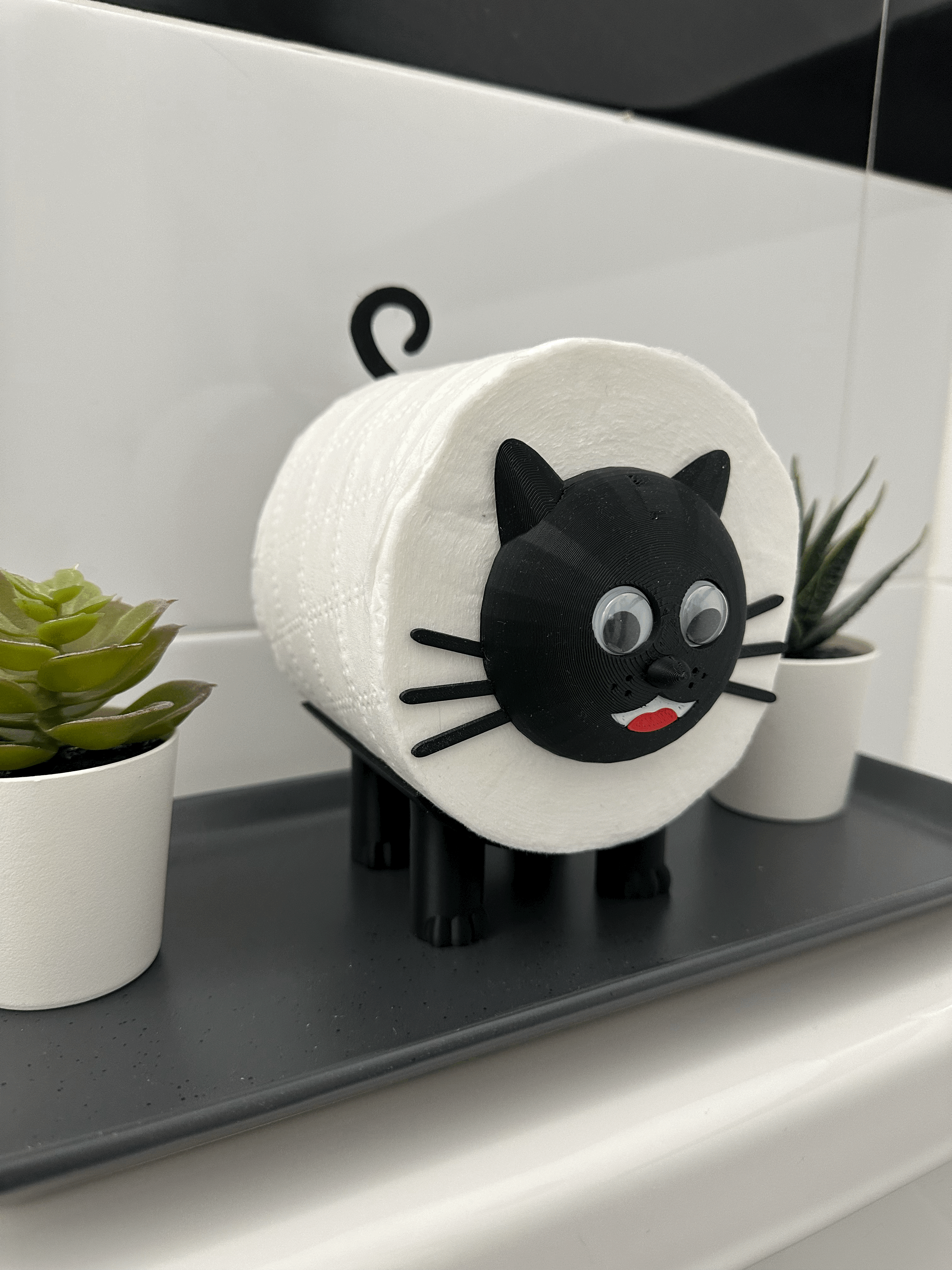 Giá Đỡ Giấy Vệ Sinh Hình Mèo (Cat Toilet Paper Holder) - Image 2