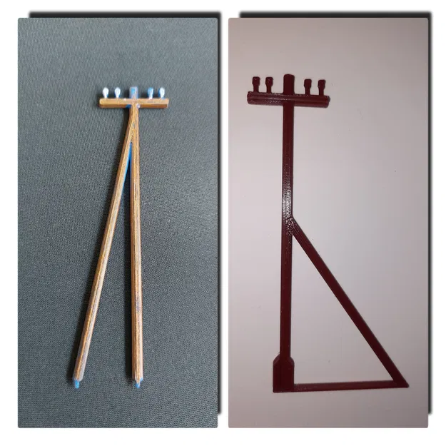 Cột Điện Thoại Mô Hình Tỷ Lệ 1:87 Cho Diorama - Image 1