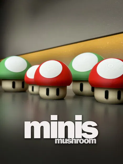 Hộp đựng MINIS Super Mario 1up Mushroom (Pilz) – Container Box - Image 1