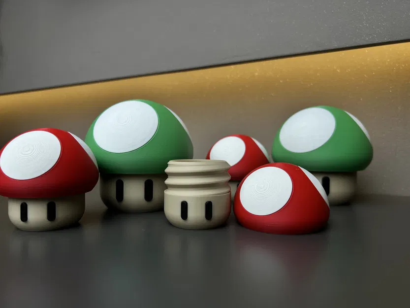 Hộp đựng MINIS Super Mario 1up Mushroom (Pilz) – Container Box - Image 2