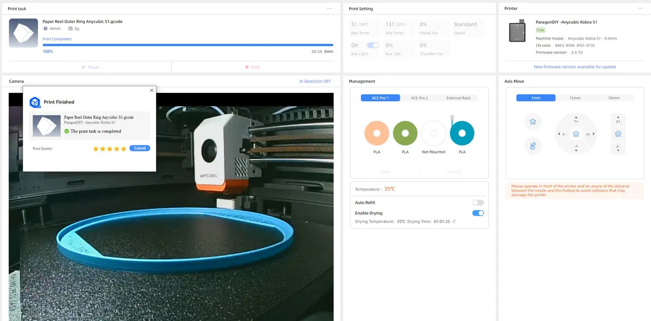 Vòng ngoài cuộn giấy filament cho Anycubic S1/3 Combo & ACE Pro - Image 6
