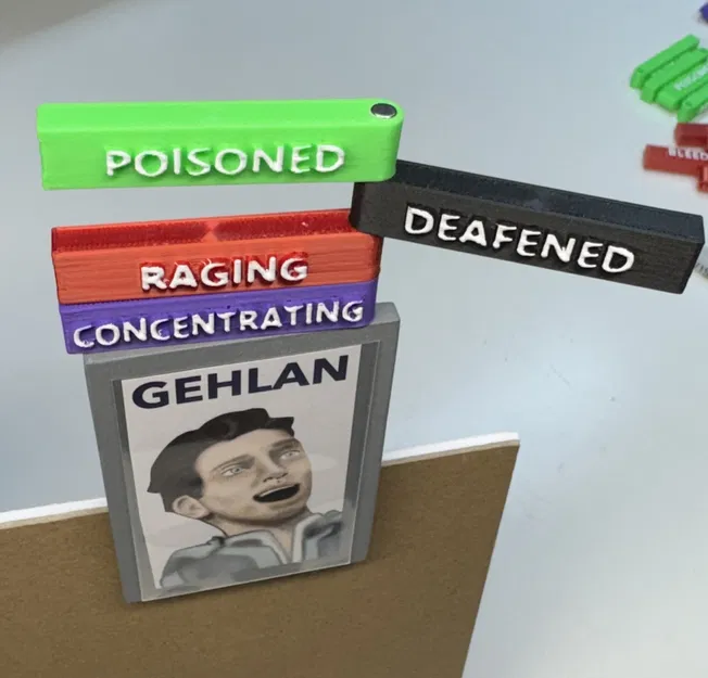 Tag Nam Châm Condition & Status cho DM Screen (DM Screen Condition and Status Markers) - Image 5