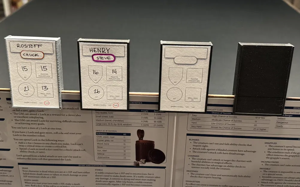 DM Screen Initiative Tracker – Thẻ theo dõi lượt cho DM Screen - Image 1