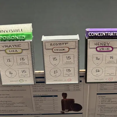 DM Screen Initiative Tracker – Thẻ theo dõi lượt cho DM Screen