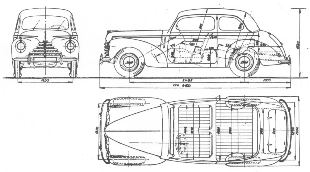 Mô Hình Xe LEGO Skoda Tudor 1948 Cabrio Tự In 3D - Image 6