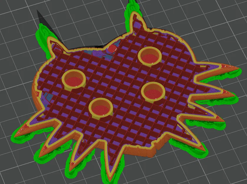 Mặt nạ Majora vân gỗ – lưng phẳng / nhúng nam châm - Image 2