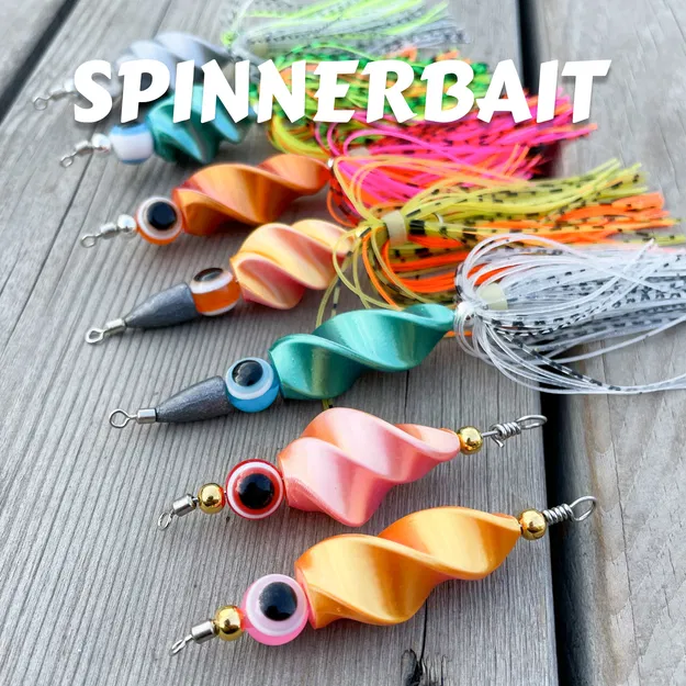 Kit Tự Chế Mồi Câu Spinnerbait 3D - Thu Hút Cá Lóc, Cá Tráp - Image 1