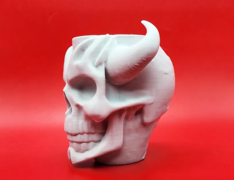 Cốc Cắm Bút Hình Hộp Sọ Quỷ Độc Đáo - Image 2